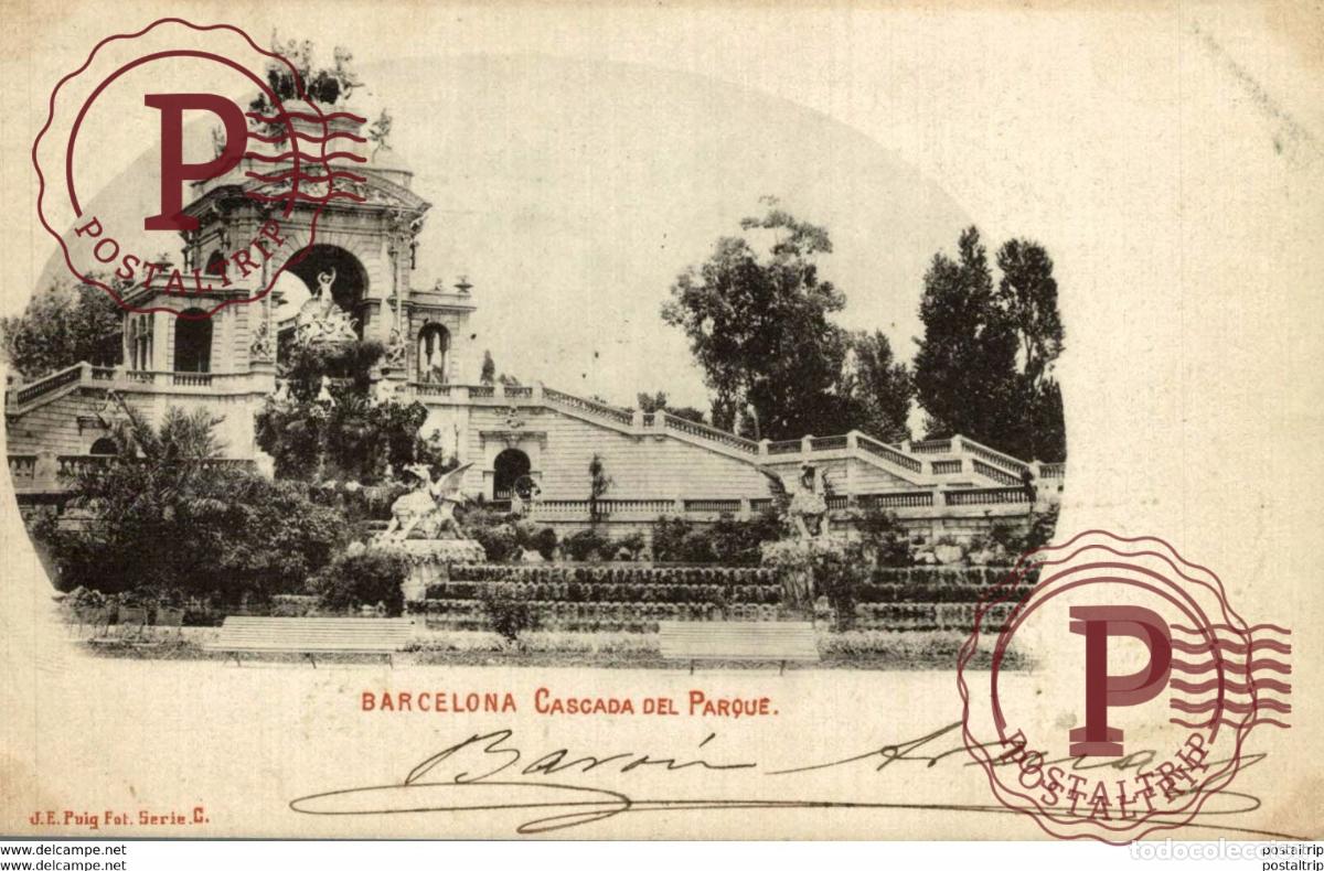 Postales: BARCELONA. CASCADA DEL PARQUE - Foto 1