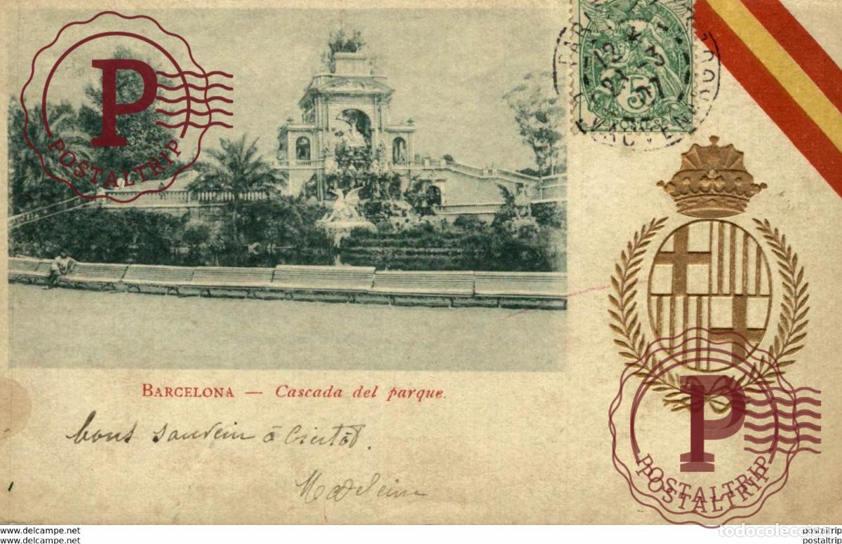 Postales: BARCELONA, CASCADA DEL PARQUE - Foto 1