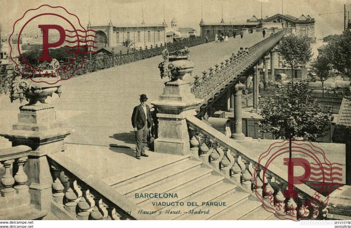 Postales: BARCELONA - Viaducto del parque - Foto 1