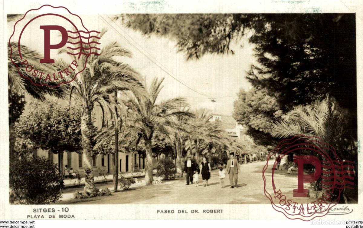 Postales: SITGES PASEO DEL DR ROBERT - Foto 1