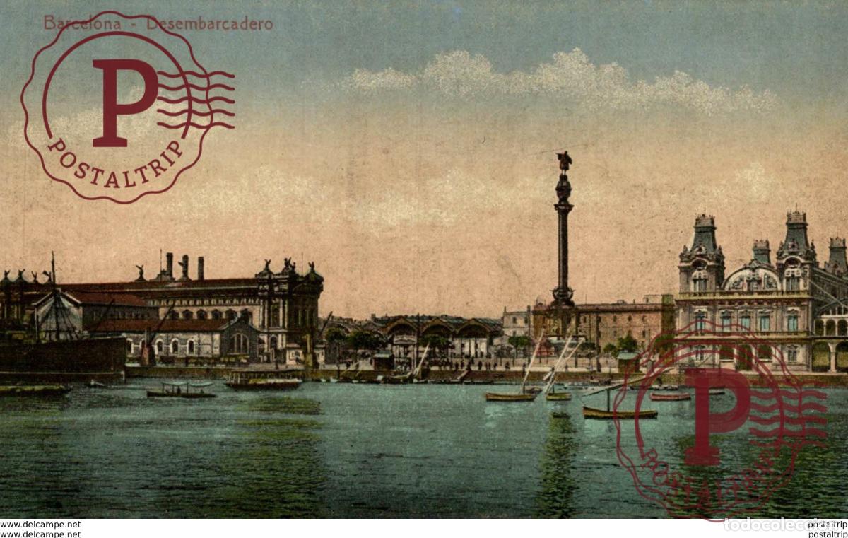 Postales: BARCELONA, DESEMBARCADERO - Foto 1