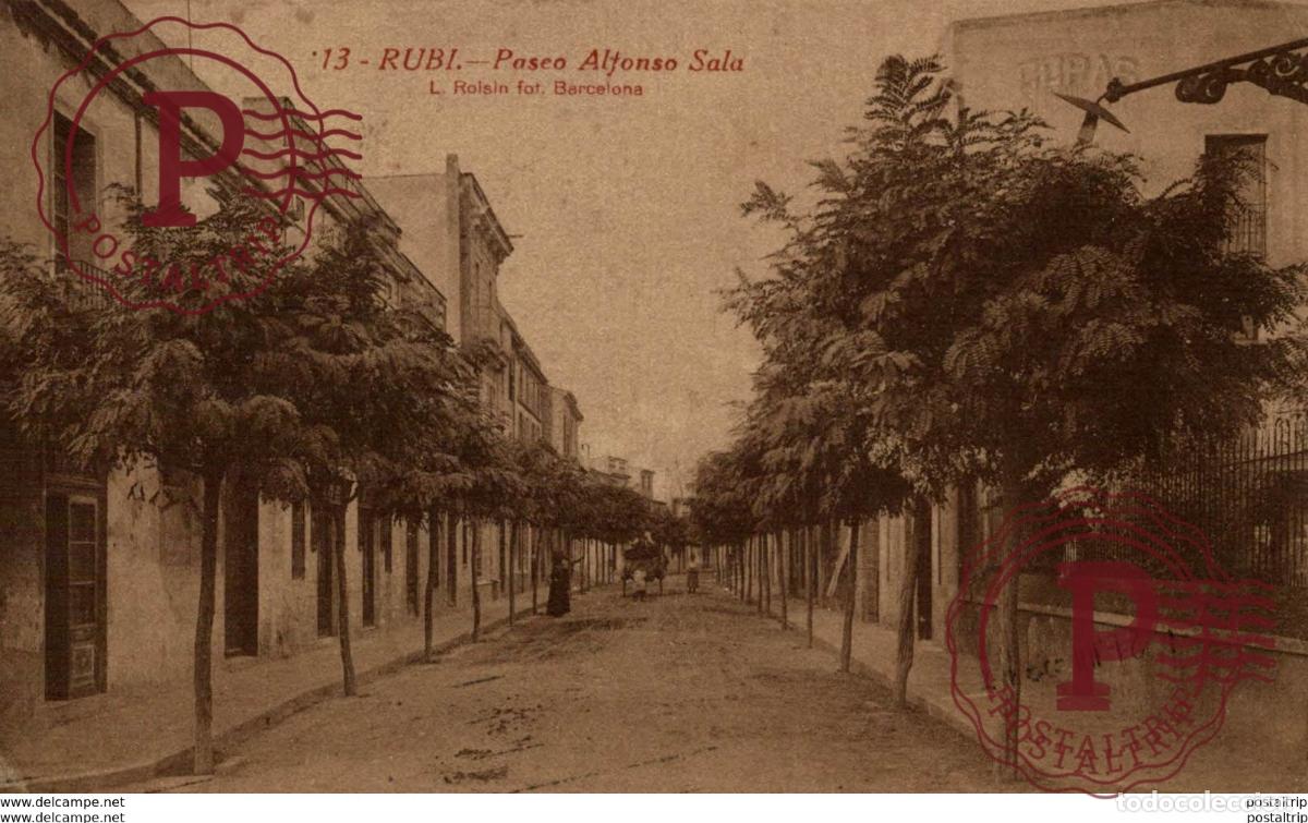 Postales: RUBI. PASEO DE ALFONSO SALA - Foto 1