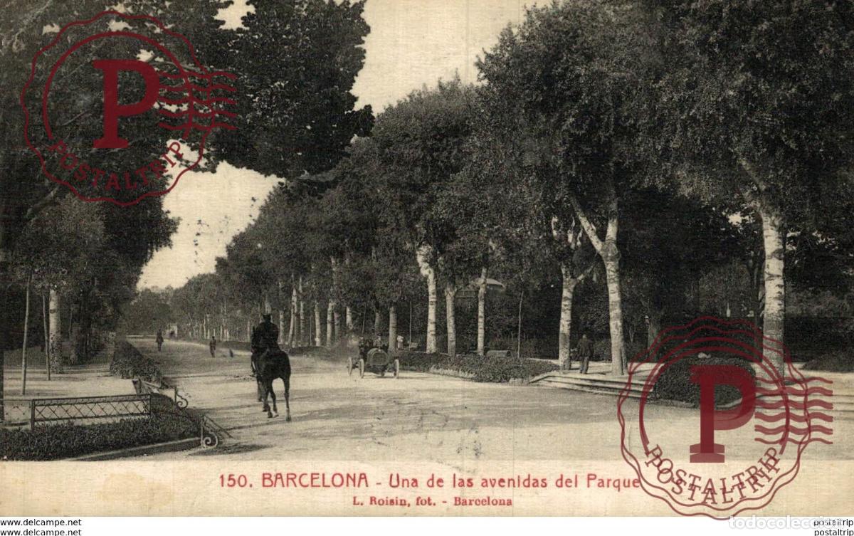 Postales: AVENIDA DEL PARQUE, BARCELONA - Foto 1