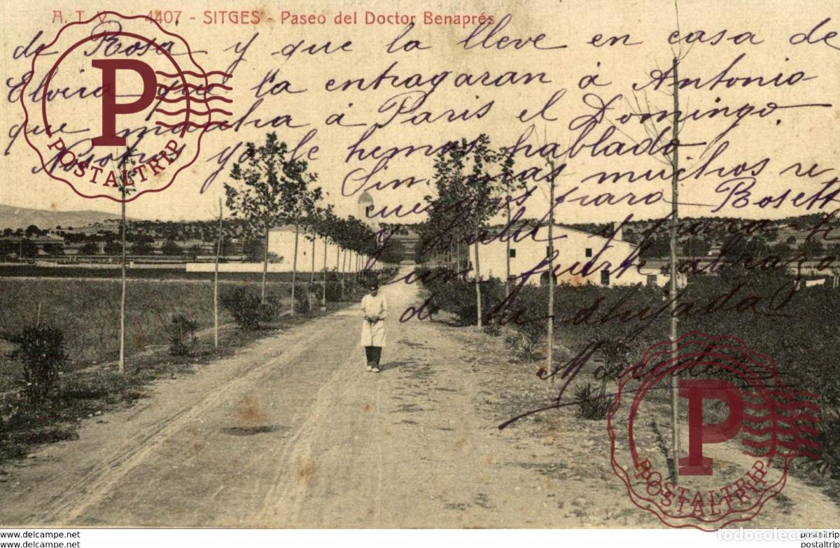 Postales: SITGES. PASEO DEL DR. BENAPRES - Foto 1