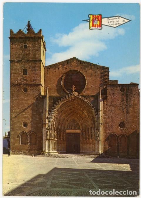 Postkarten: m011406 Castello D'empuries Catedral 1966 Pergamino N&ordm;1088 sc