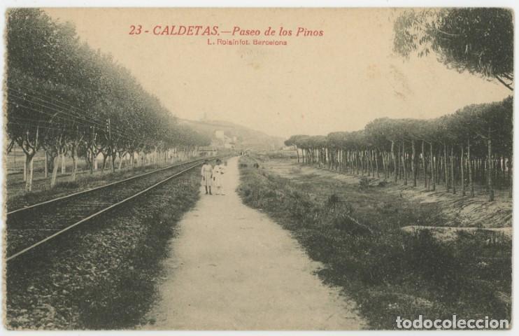 Postcards: a10417 Caldetes Paseo De Los Pinos Roisin N&ordm; 23 circulada 1920