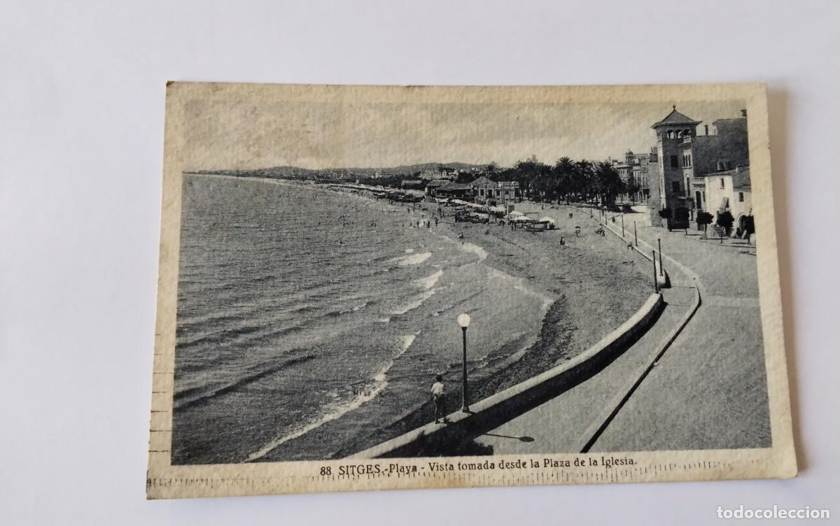 Postales: SITGES , POSTAL ANTIGUA , BLANCO Y NEGRO - Foto 2