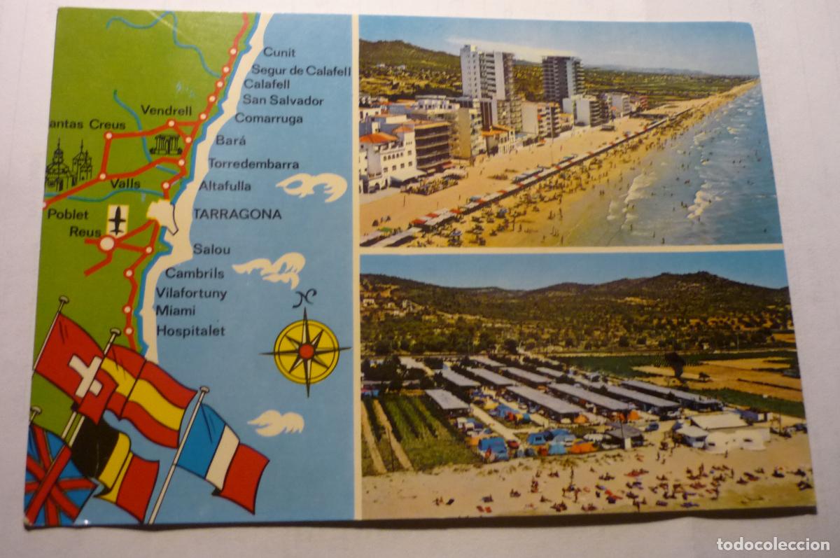 Postales: postal calafell playa y camping - Foto 1