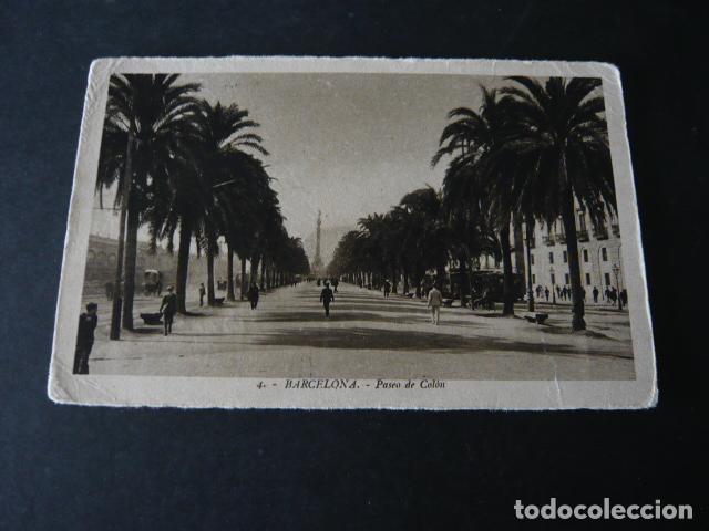 Postales: BARCELONA PASEO DE COLON - Foto 1