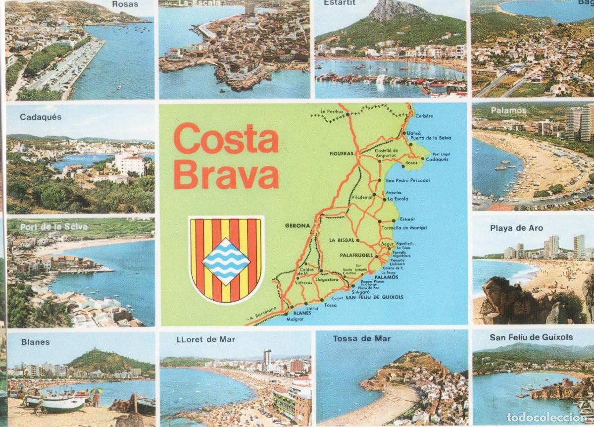 Postales: Girona-Costa Brava--sin circular - Foto 1