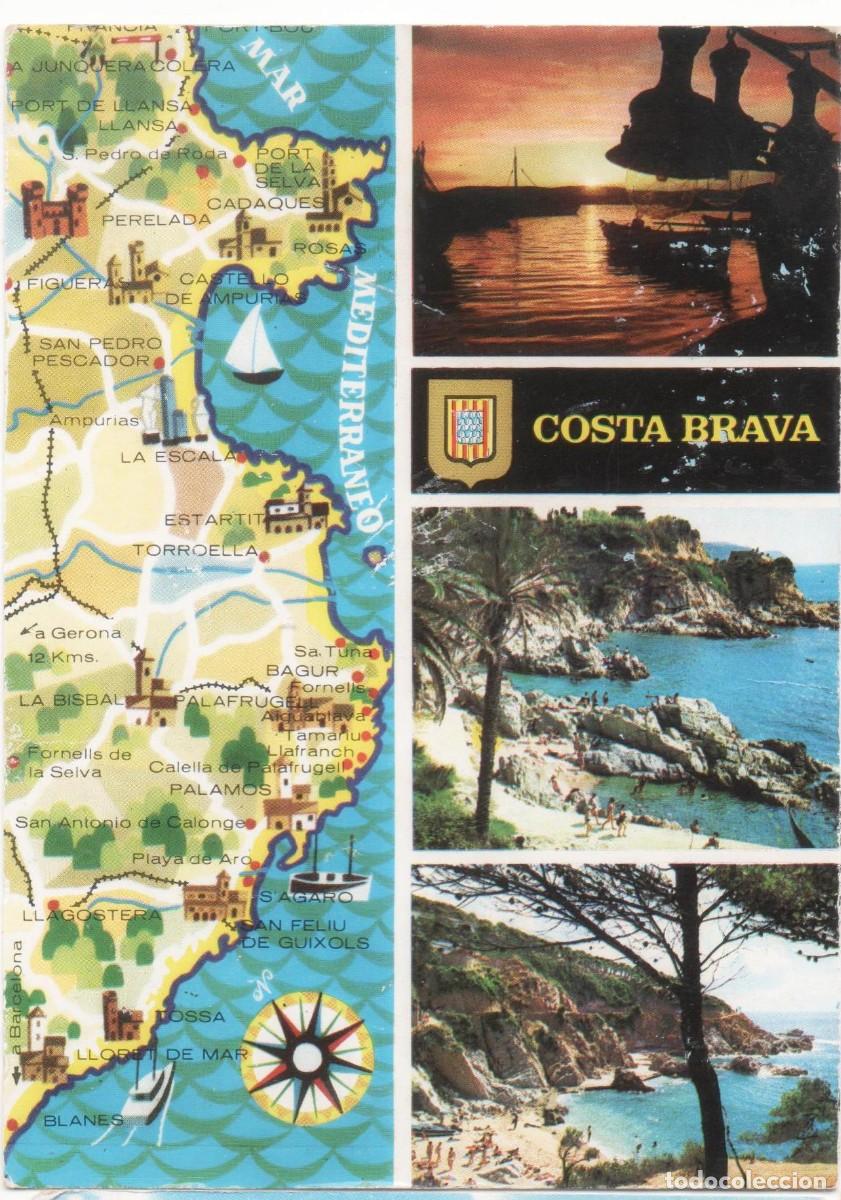 Postales: Girona-Costa Brava--sin circular - Foto 1