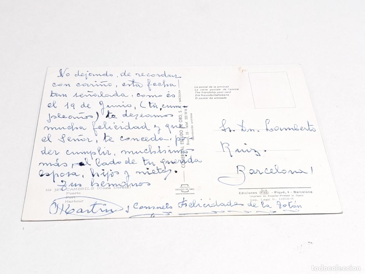 Postales: BAIX CAMP - POSTAL CAMBRILS - PUERTO - Foto 2