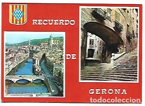 Postales: RECUERDO DE GERONA.- GIRONA - Foto 1