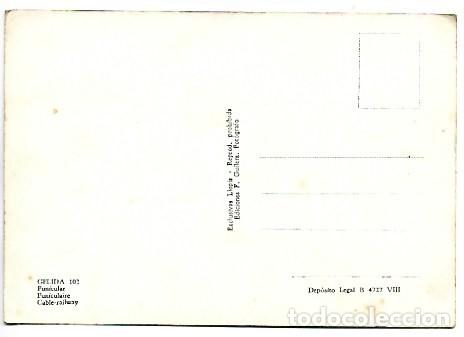 Postales: FUNICULAR / CABLE-RAILWAY.- GELIDA - Foto 2