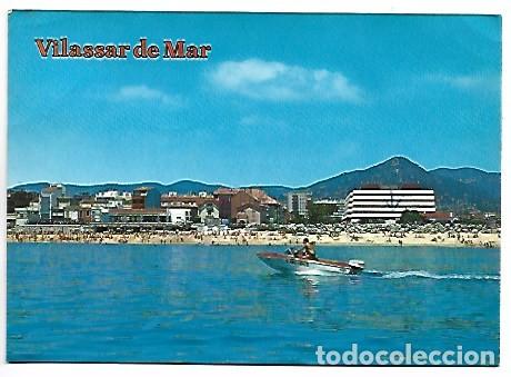 Postales: EDIFICIO ROCAMAR Y RESTAURANTE PALOMARES.- VILASSAR DE MAR - Foto 1