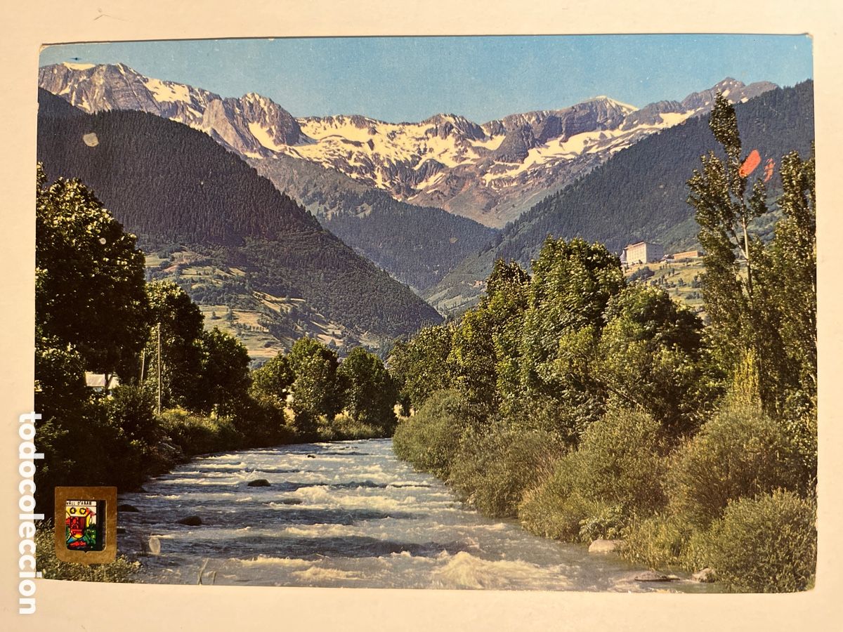 Postales: POSTAL. Vall d'Aran. Riu Garona, port de Viella. Pirineu catal&agrave;. 1971.