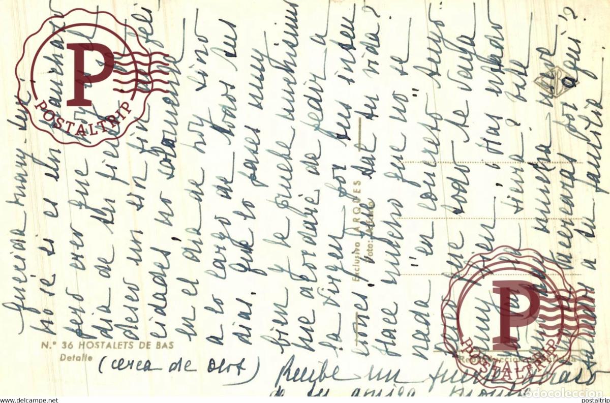 Postales: GERONA. HOSTALETS DE BAS. DETALLE - Foto 2