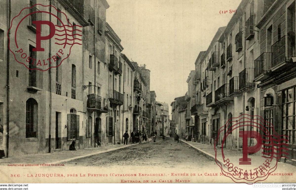 Postales: LA JUNQUERA, CALLE MAYOR - Foto 1