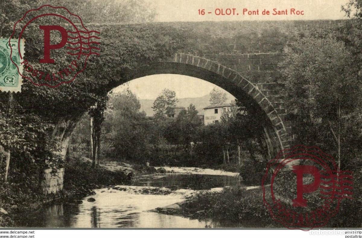 Postales: OLOT. PONT DE SANT ROC - Foto 1