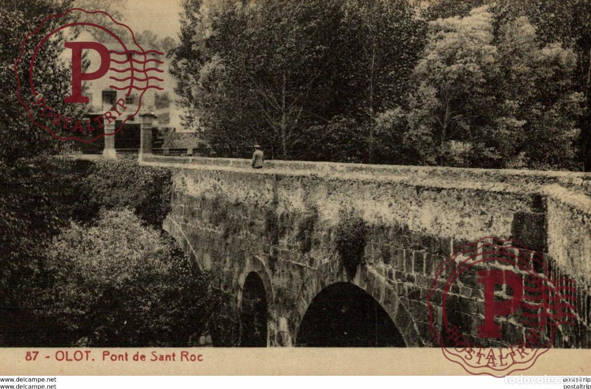 Postales: OLOT. PONT DE SANT ROC - Foto 1