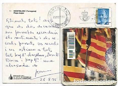 Postales: PLA&Ccedil;A MAJOR.- MONTBLANC / TARRAGONA - Foto 2