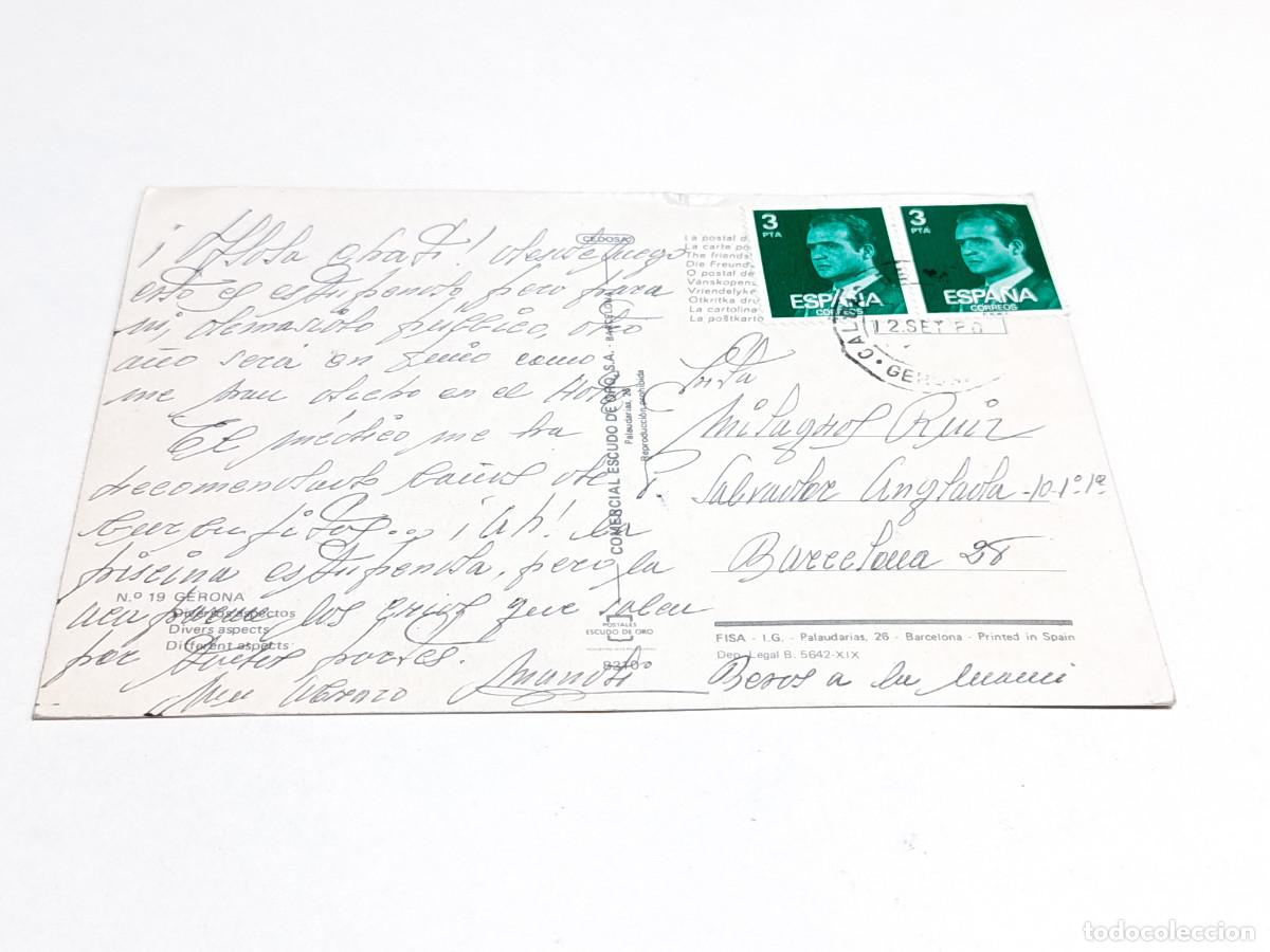 Postales: GIRON&Egrave;S - POSTAL GERONA - DIVERSOS ASPECTOS - Foto 2