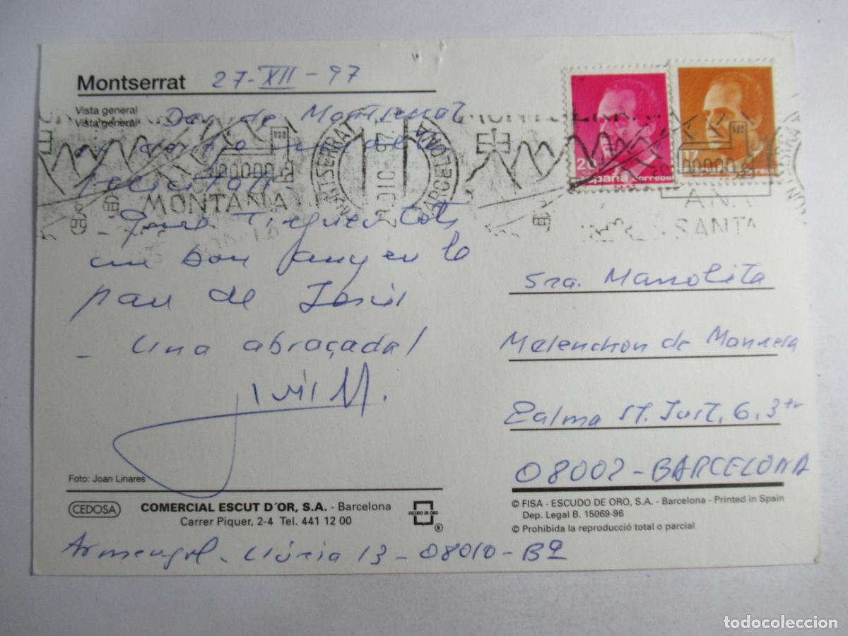 Postales: Monserrat - Vista general - Circulada - Foto 2