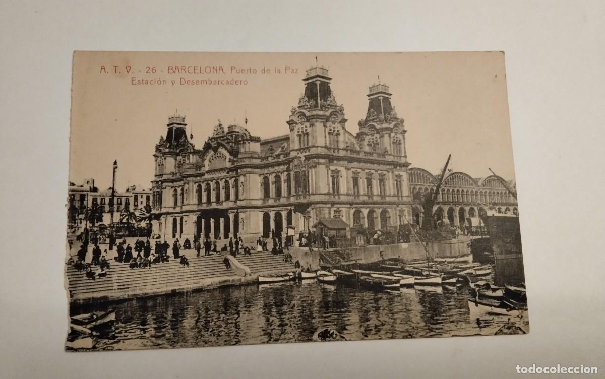 Postales: BARCELONA , POSTAL ANTIGUA , BLANCO Y NEGRO - Foto 2