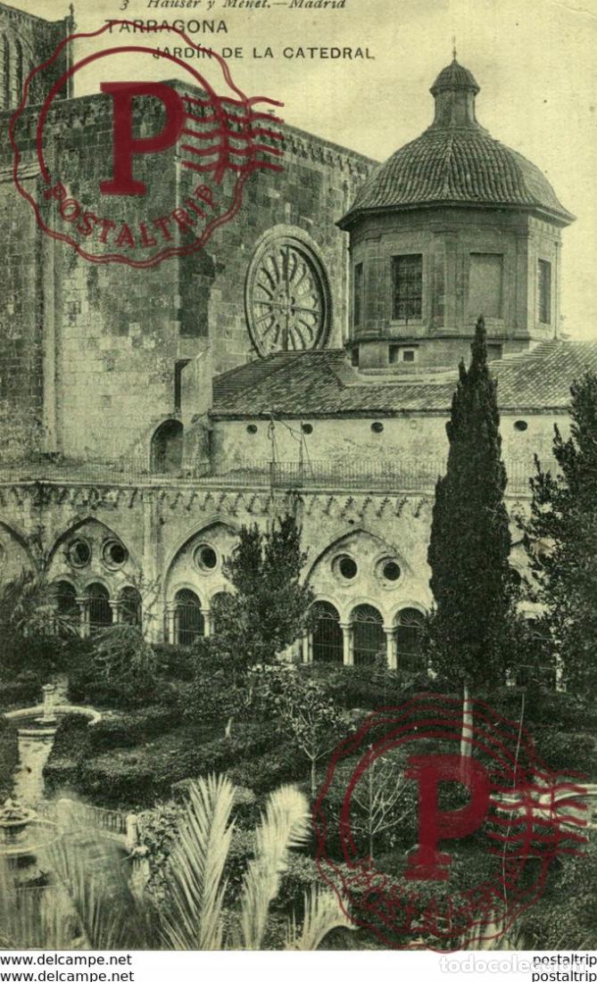 Postales: TARAGONA JARDIN DE LA CATEDRAL - Foto 1