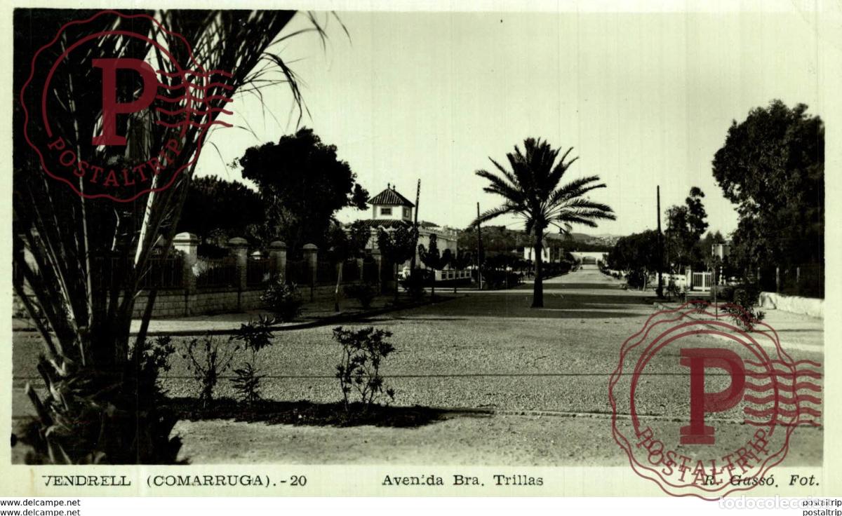 Postales: VENDRELL COMARRUGA AVENIDA BRA TRILLAS - Foto 1