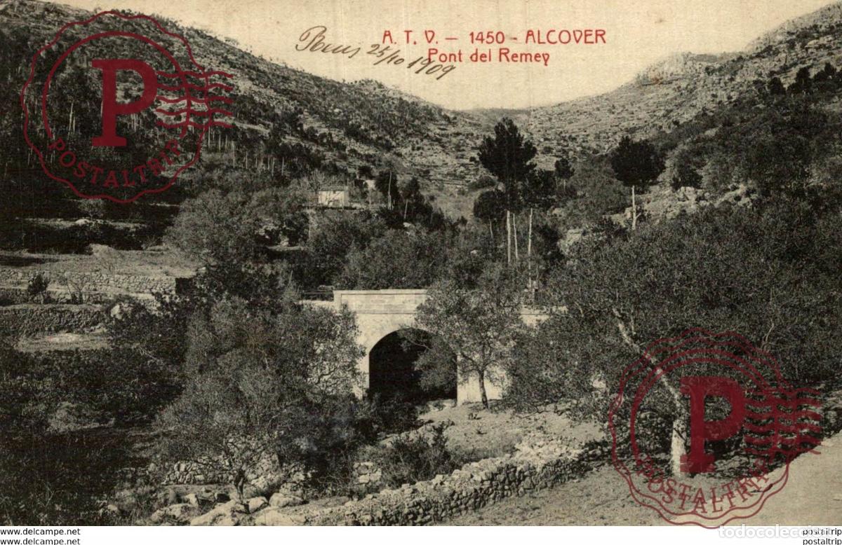 Postales: ALCOVER PONT DEL REMEY - Foto 1