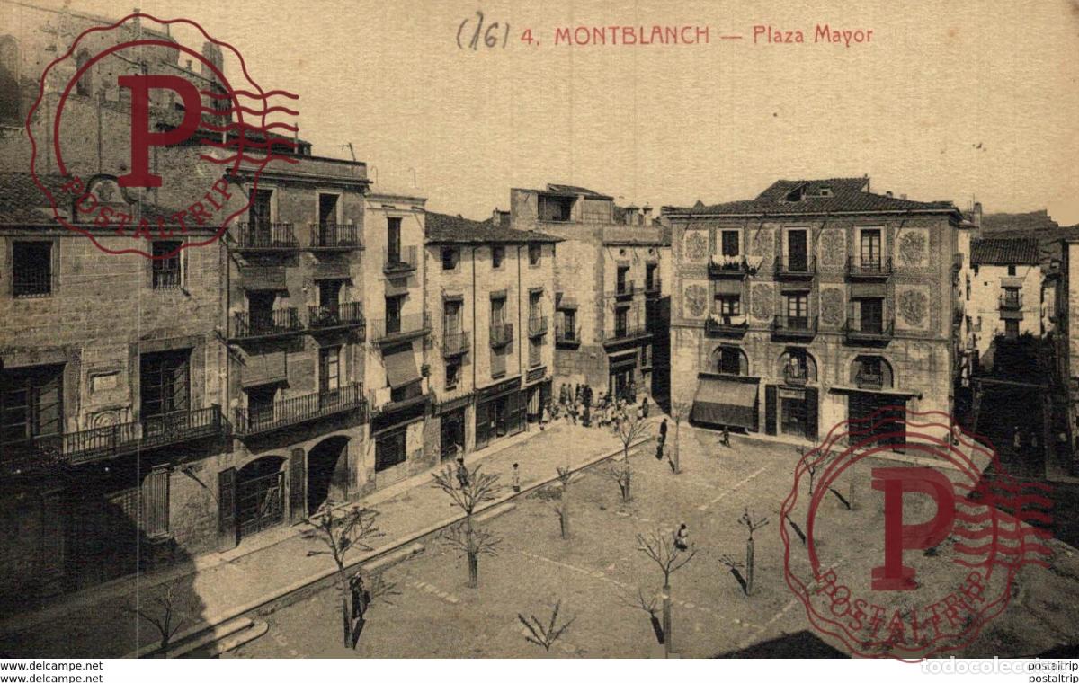Postales: MONTBLANCH. PLAZA MAYOR - Foto 1