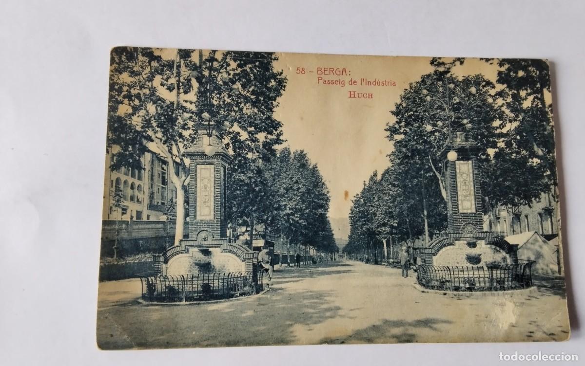 Postales: BERGA , POSTAL ANTIGUA , BLANCO Y NEGRO - Foto 2