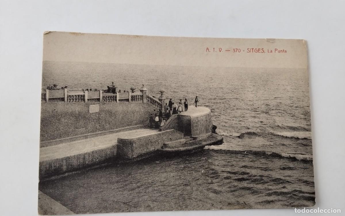 Postales: SITGES , POSTAL ANTIGUA , BLANCO Y NEGRO - Foto 2