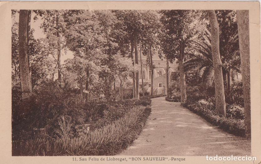 Postales: SAN FELIU DE LLOBREGAT BON SAUVEUR, PARQUE - L.ROISIN - ESCRITA