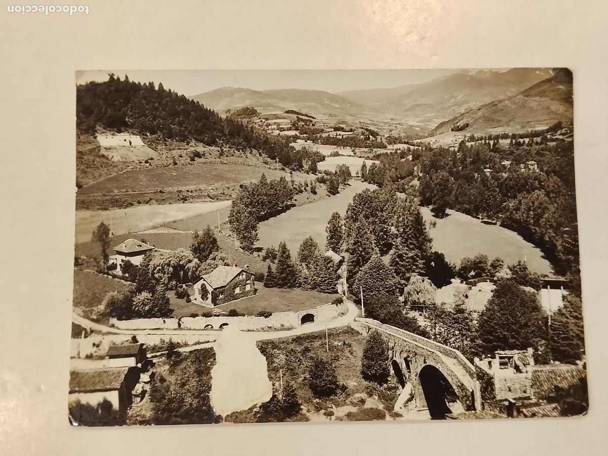 Postales: CAMPRODON - VALLE DEL TER DESDE EL CASTILLO DE SAN NICOLAS -FOTO V.PLANESAS-POSTAL ANTIGUA-(115.253)