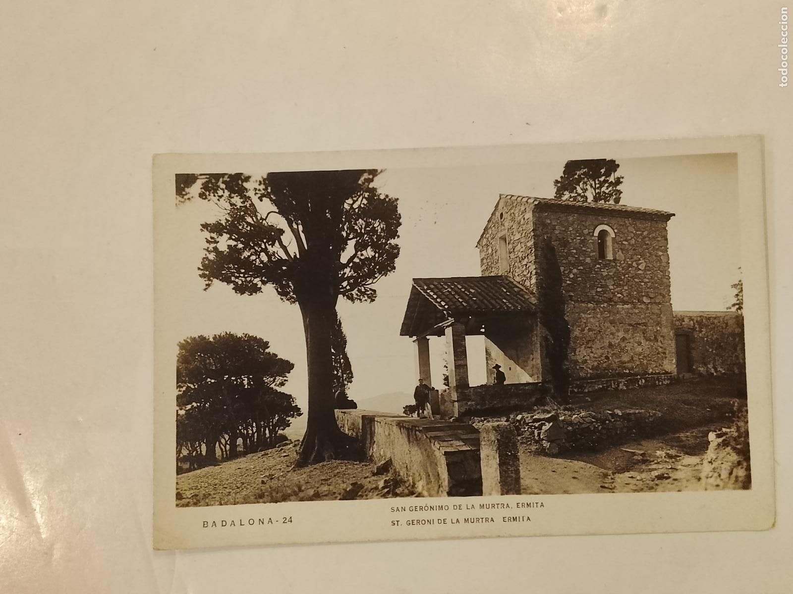 Postales: BADALONA - SANT JERONI DE LA MURTRA - ERMITA - FOTOGRAFICA CASA RIERA -POSTAL ANTIGUA-(115.278)