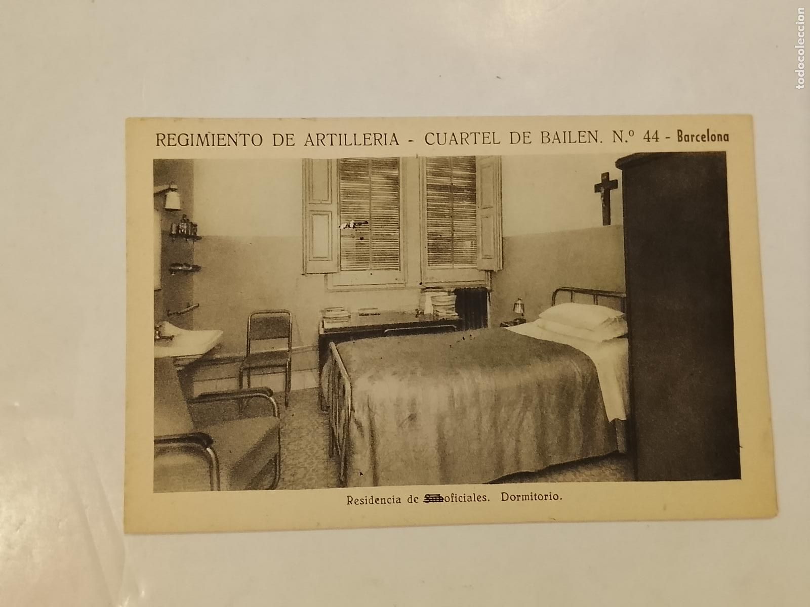 Postales: BARCELONA - REGIMIENTO DE ARTILLERIA - CUARTEL DE BAILEN - DORMITORIO -POSTAL ANTIGUA-(115.336)