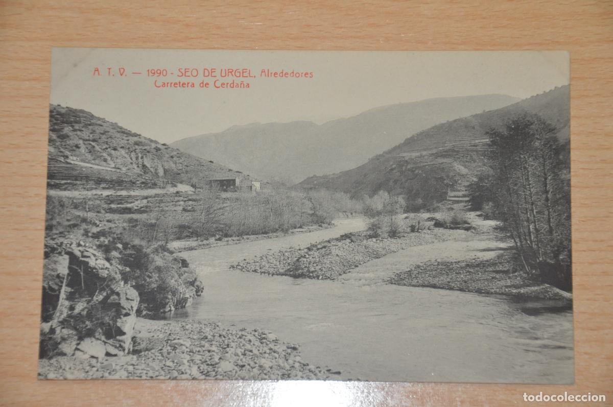 Postales: postal seo de urgel, alrededores carretera de cerda&ntilde;a atv 1990