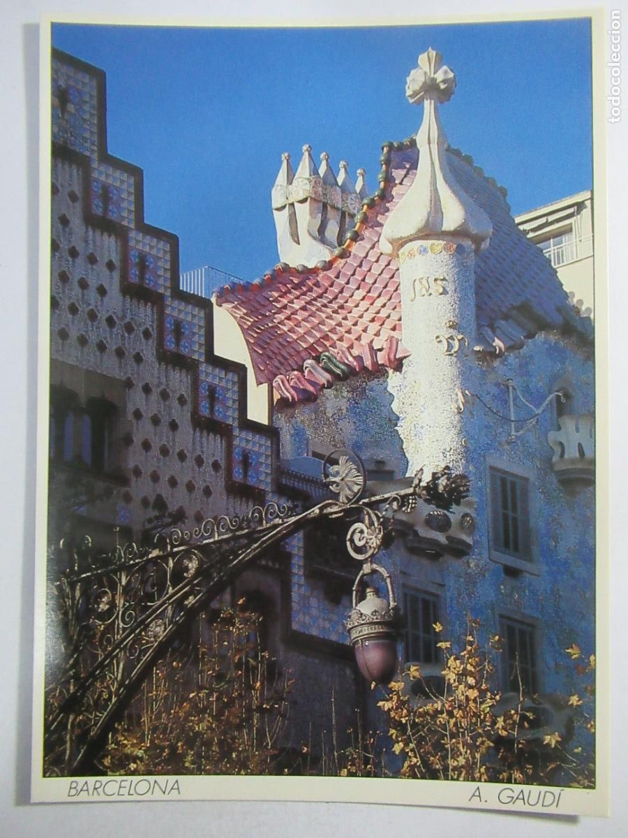 Postales: Barcelona - Casa Batll&oacute; - 15,8 x 11,1 cm. - S/C