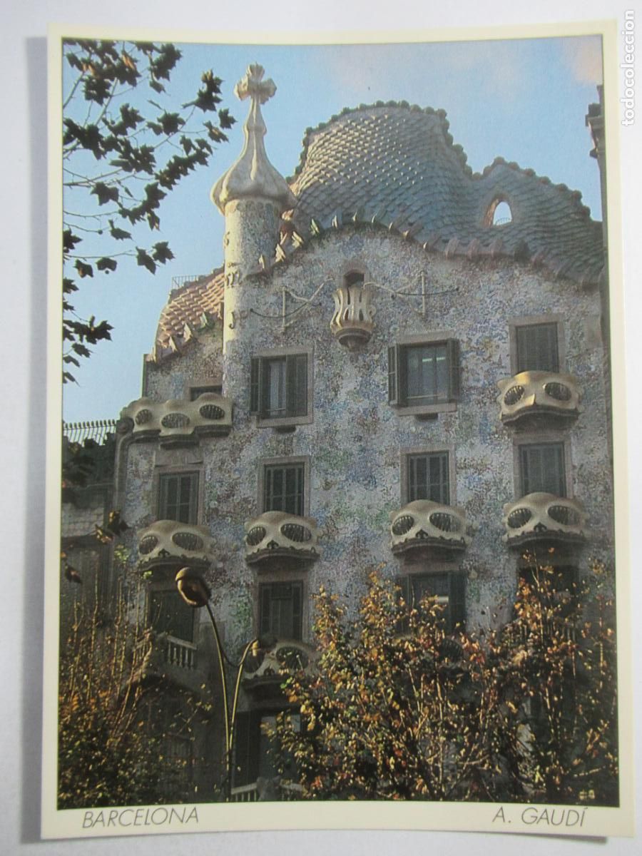 Postales: Barcelona - Casa Batll&oacute; - 15,8 x 11,1 cm. - S/C