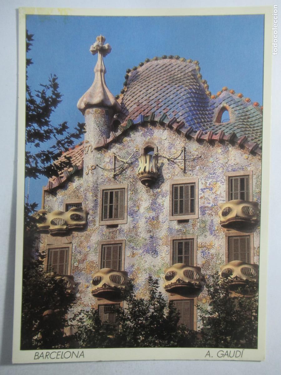 Postales: Barcelona - Casa Batll&oacute; - 15,8 x 11,1 cm. - S/C