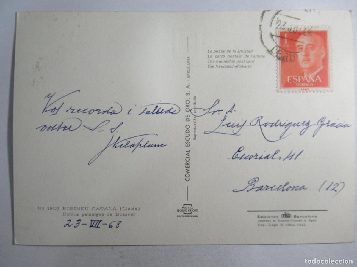 Postales: Bossost (L&eacute;rida) - Circulada - Foto 2
