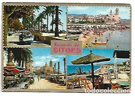 Postales: &rdquo; LA GUAPA DEL MAR CATALAN &rdquo;.- SITGES / BARCELONA - Foto 1