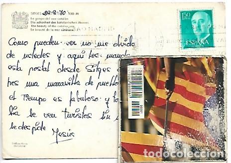 Postales: &rdquo; LA GUAPA DEL MAR CATALAN &rdquo;.- SITGES / BARCELONA - Foto 2