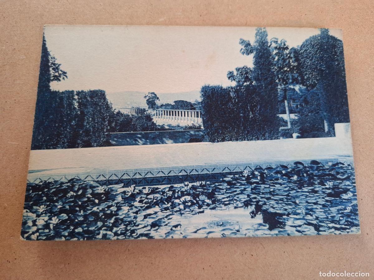 Postcards: POSTAL N&ordm; 4 BARCELONA - PARQUE DE MONTJUICH - ESTANQUE DEL JARD&Iacute;N DEL PABELL&Oacute;N BALAGUER