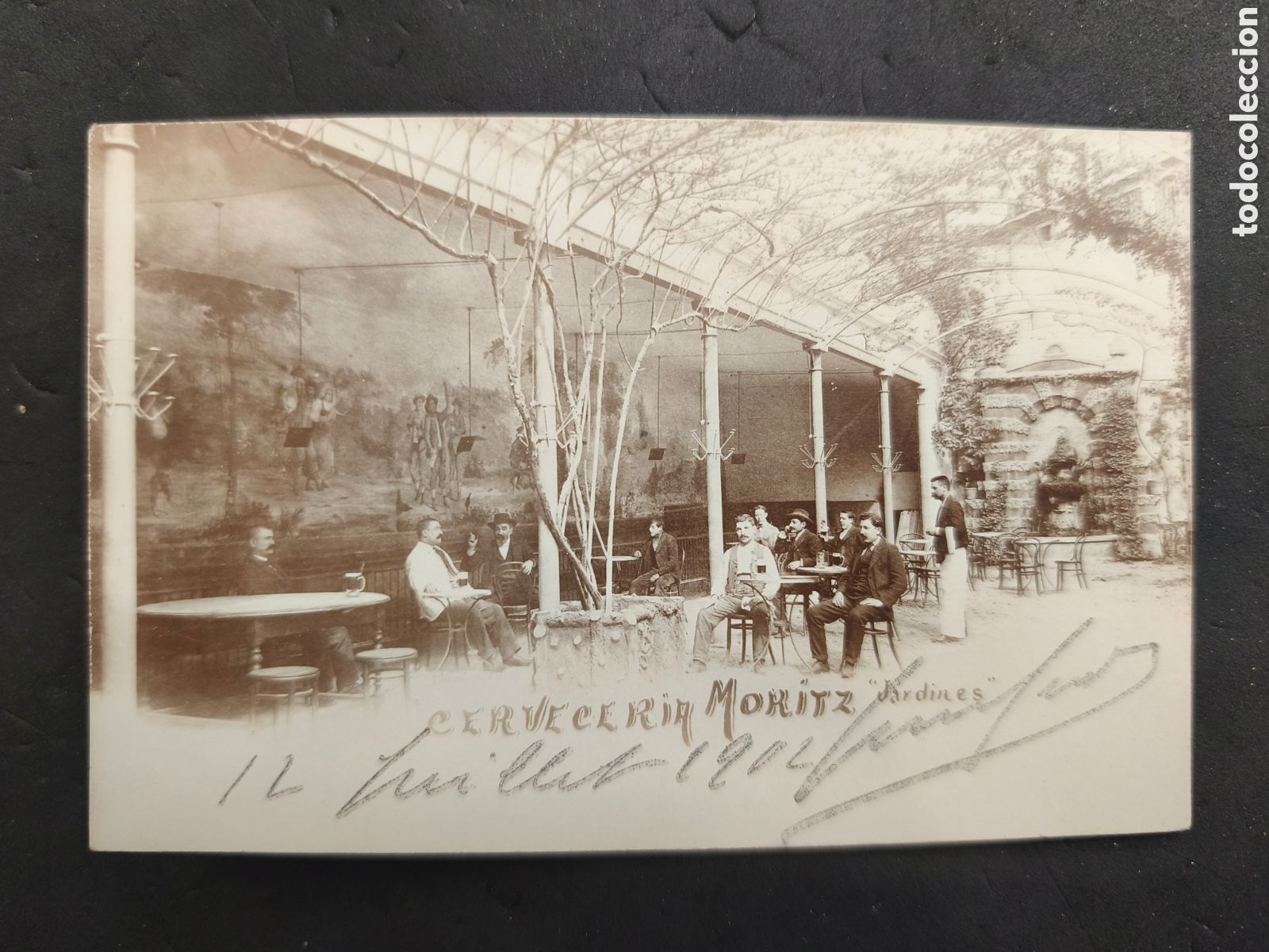 Postales: POSTAL DE BARCELONA-CERVECERIA MORITZ.JARDINES