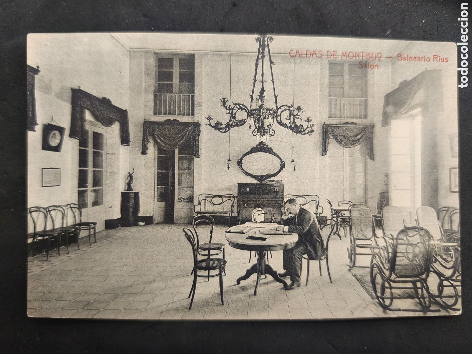 Postales: Caldes de Montbuy Balneario rius salon