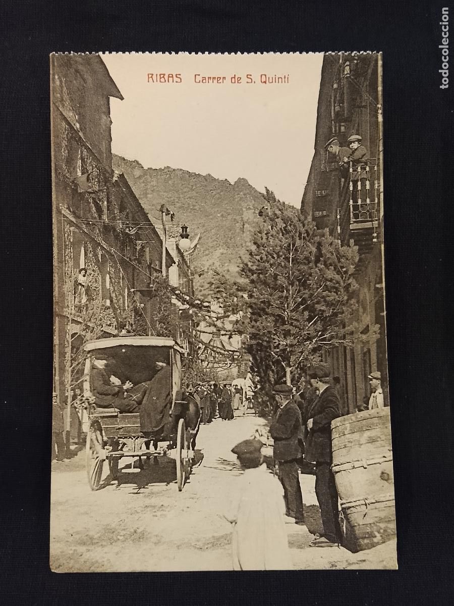 Postales: RIBES - RIBAS - CARRER DE S. QUINTI - FOTOTIPIA CASTA&Ntilde;EIRA Y ALVAREZ -POSTAL ANTIGUA-(115.540)
