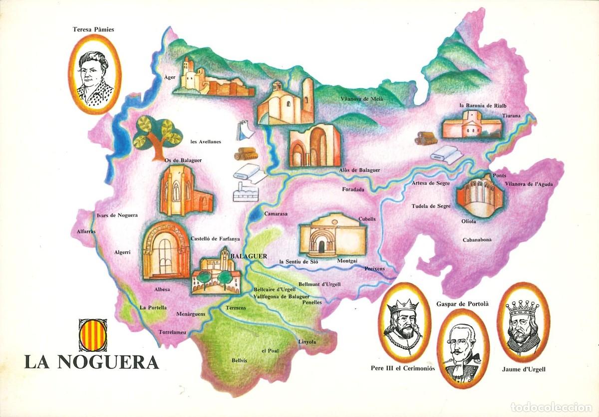 Postkarten: POSTALES - VARIADAS - COMARCAS CATALU&Ntilde;A - LA NOGUERA